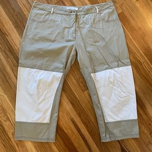 Sunday Lucinda tan color blocked jeans